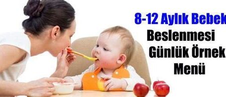 8 Aylık Bebek Menüsü Tarifleri