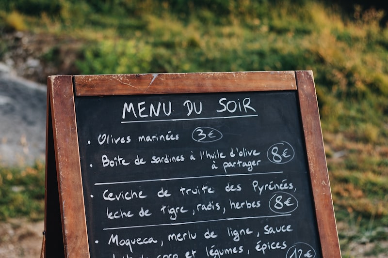 Obedove Menu